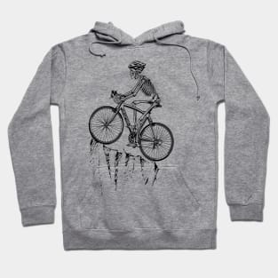 Animado Esqueleto bicicleta de montaña Hoodie